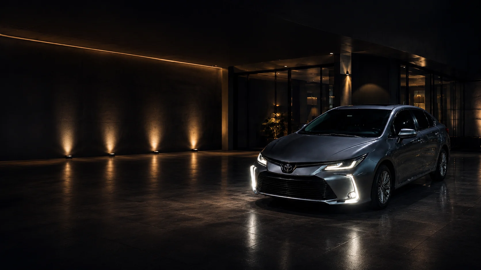 Toyota Corolla da Nascimento Transporte em ambiente executivo premium